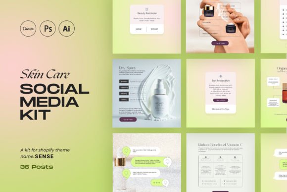 Download Social Media Kit for Sense Shopify Theme - Media kit Collection