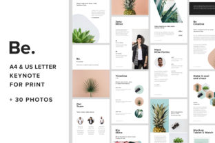 Download Vertical A4 US Letter Keynote Presentation Template +30 Free Photos - Keynote presentation Collection