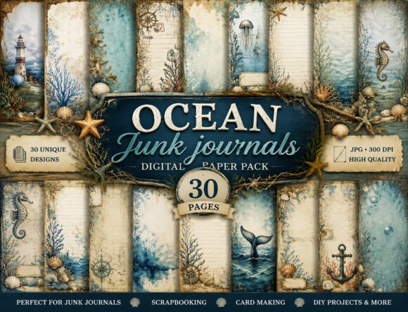 Download Vintage Coastal Seashell Background - Premium Resources