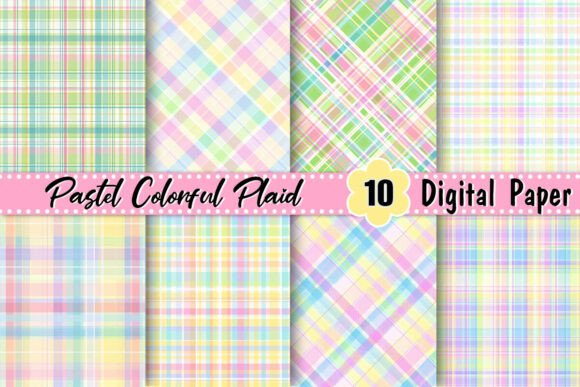 Download Pastel Colorful Plaid Background - Premium Resources