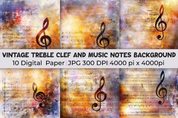 Download Treble Clef and Music Notes Backgrounds - Background Collection