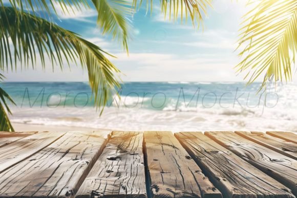 Download Sunshine Beach Background Rustic Wood - Background Collection