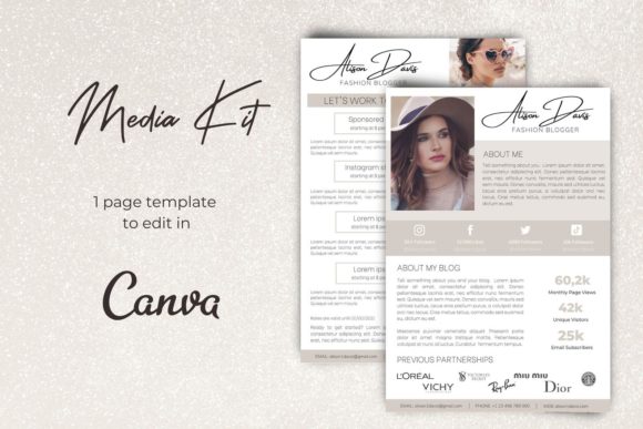 Download Media Kit | Canva Template - Media kit Collection