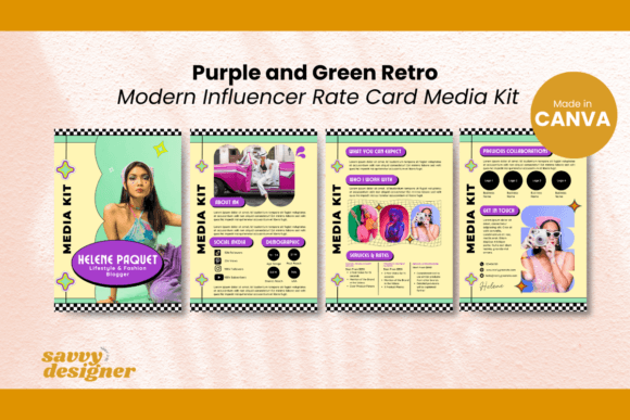Download Content Creator Media Kit Canva Template - Media kit Collection