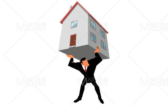 Download Businessman Real Estate Mortgage Burden - Mortgage Collection