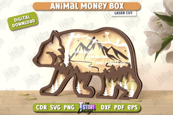 Download Money Box Laser Cut | Piggy Bank | CNC - Money Collection